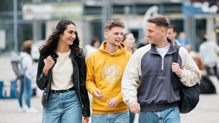 Students on campus