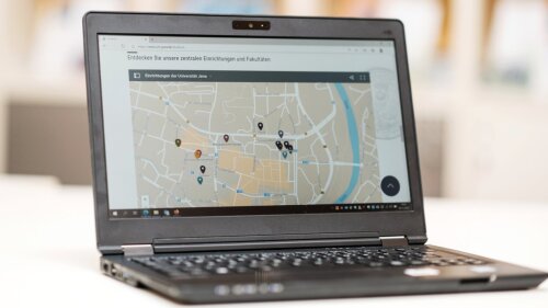 Den Campus und Jena digital am Laptop entdecken