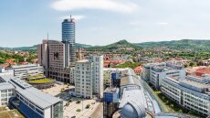 View from above on the campus of the University of Jena