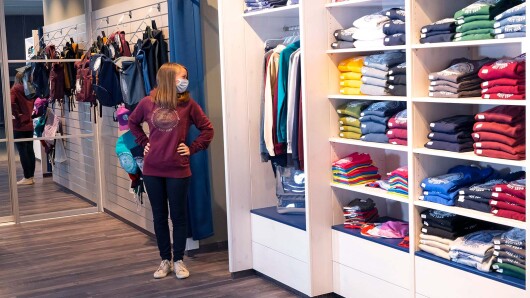 der Uni-Shop von innen
