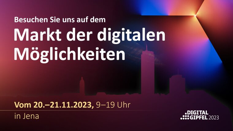 Besuchen Sie uns auf dem Markt der digitalen Möglichkeiten am 20. und 21.11.2023 von 9 bis 19 Uhr.