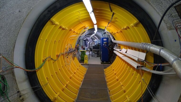Tunnel packer system of the CFM project in the Grimsel rock laboratory.