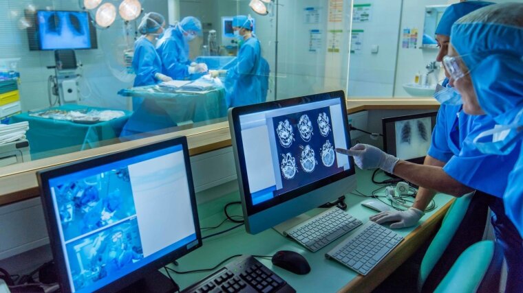 Auswertung von Computertomographien.