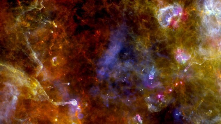 Clouds of interstellar dust and gas, here in the region "Cygnus-X" in the Swan constellation.