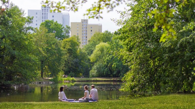 Menschen im Park