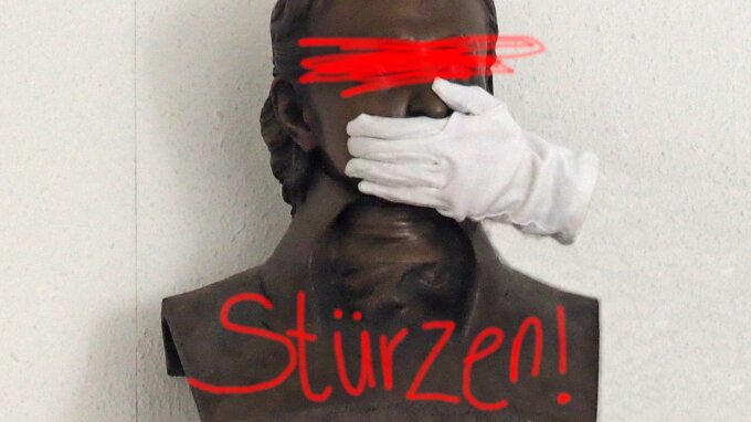 Wie soll man mit Fries und seiner Büste umgehen? Hier ein Vorschlag.