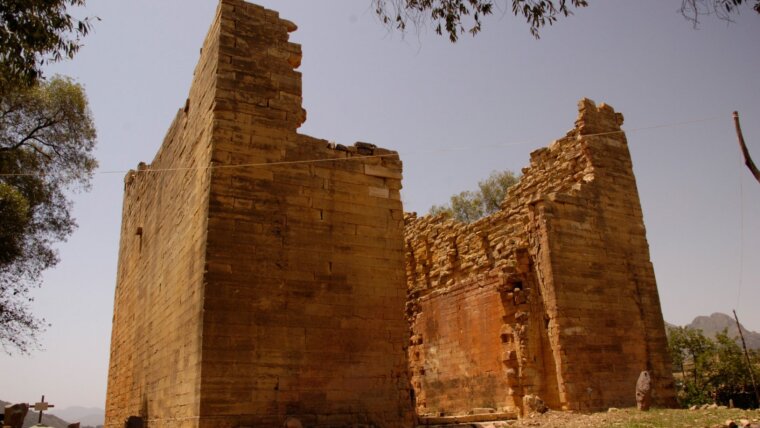 Heiligtum des sabäischen Hauptgottes Almaqah in Yeha (Tigray/Äthiopien).