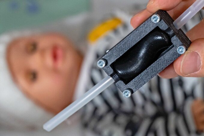 3D-Modell einer Mikropumpe, wie sie im Projekt entwickelt werden soll.