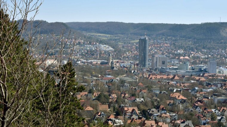 View on the city of Jena.