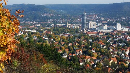 City of Jena in autumn