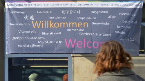 "Willkommen" in verschiedenen Sprachen