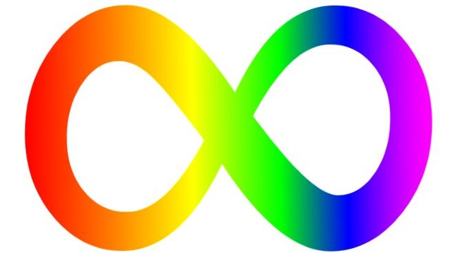 liegende Regenbogen-Acht
