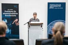 Begrüßung durch Prof. Dr. Birgitta König-Ries (Michael Stifel Center Jena, Geschäftsführende Direktorin)