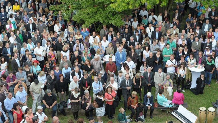 Employees of the University of Jena at the University’s summer festival 2017