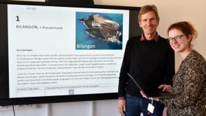 Mathilde Berhault und Prof. Dr. Jürgen Bolten vom Bereich Interkulturelle Wirtschaftskommunikation.