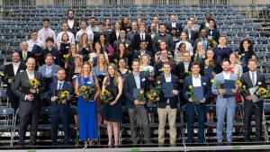 All doctoral graduates of the participating faculties and the award winners of the year 2023