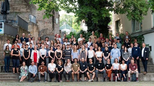 Group picture of the Honours students class of 2023 with their supervisors